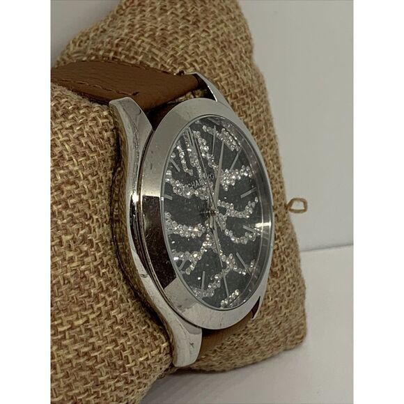 Michael Kors Runway MK3314 Women's Brown Leather Analog Dial Quartz Watch WFH175 - Picture 4 of 11